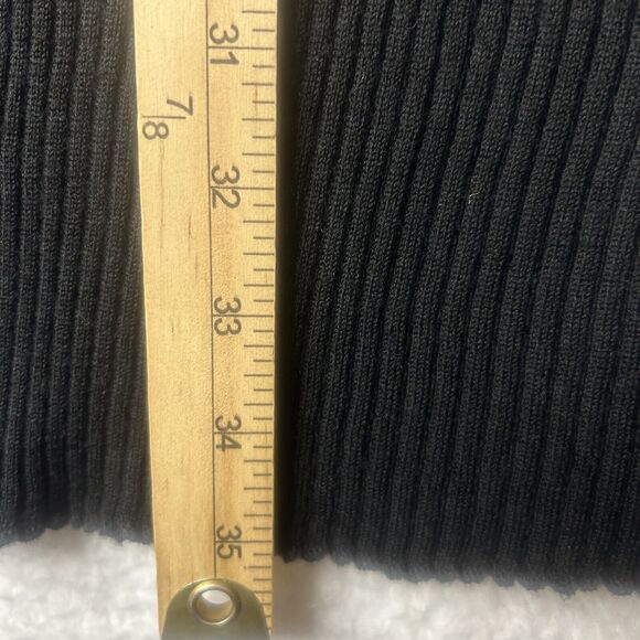 Uniqlo Women’s S Black Sweater Dress Knit Midi Goth Stretch Casual Wool Blend - Picture 5 of 9